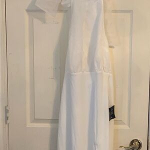 Lulu's White Backless Maxi Dress
